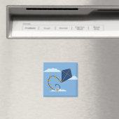 Niedliche Blue Kite Magnete Magnet (In Situ (Geschirrspüler))
