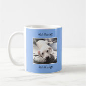 Niedliche Blue-Message eines Fotos Kaffeetasse (Links)