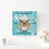Niedliche Blue Owl Cook Wall Uhr (Zuhause)