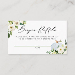 Niedliche Blue Pumpkin Baby Dusche Windelwaschkart Platzkarte