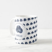 Niedliche Blueberry Graphic Coffee Tasse (Vorderseite Links)