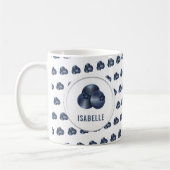 Niedliche Blueberry Graphic Coffee Tasse (Links)