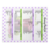 Niedliche Blueberry-Lebensmittelliste Notizblock (Vorderseite)