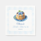 Niedliche Blueberry Pancake Baby Brunch Babydusche Serviette (Vorderseite)