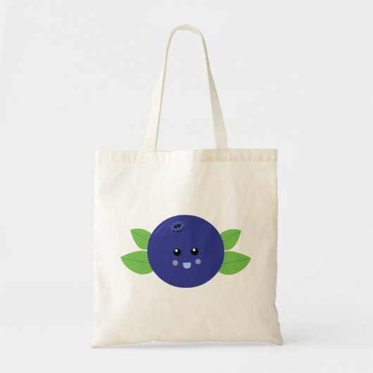 Niedliche Blueberry Tote Tag Tragetasche (Vorne)