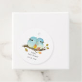 Niedliche Bluebirds Bird Baby Dusche Geschenkanhänger (Beispiel)