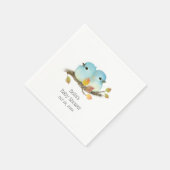 Niedliche Bluebirds Bird Baby Dusche Serviette (Ecke)