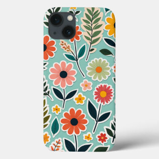 Niedliche Blume Art Sticker Muster Wildblumen Früh Case-Mate iPhone Hülle