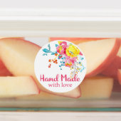 Niedliche Blume Aufkleber für kleine Unternehmen (Befestigt)