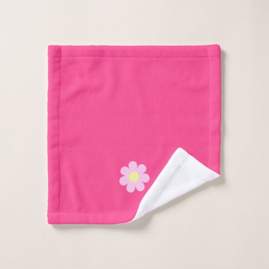 Niedliche Blume Badhandtuch Set (Waschlappen)