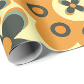 niedliche Blume Blatt Muster 10 Geschenkpapier (Rolleneckpunkt)