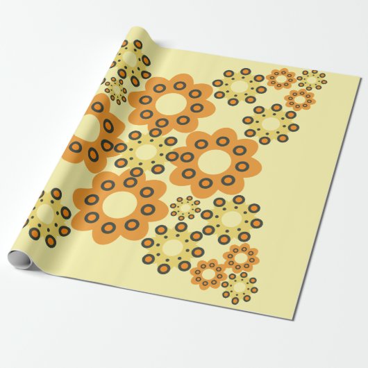 niedliche Blume Blatt Muster 2 Geschenkpapier (Ungerollt)