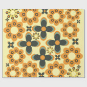 niedliche Blume Blatt Muster 4 Geschenkpapier (Flach)