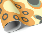 niedliche Blume Blatt Muster 4 Geschenkpapier (Rolleneckpunkt)