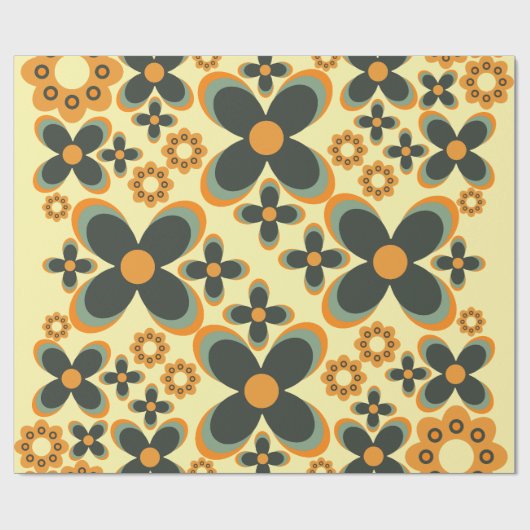 niedliche Blume Blatt Muster 9 Geschenkpapier (Flach)