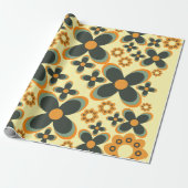 niedliche Blume Blatt Muster 9 Geschenkpapier (Ungerollt)