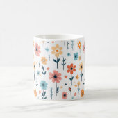 Niedliche Blume Blumenmuster Kaffeetasse (Mittel)