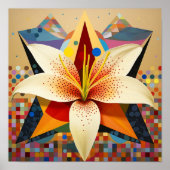 Niedliche Blume Bouquet Lily Printable Poster (Vorne)