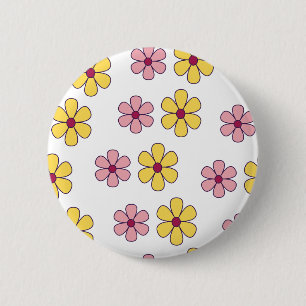 Niedliche Blume Button