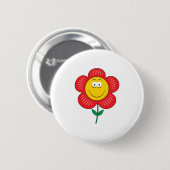 Niedliche Blume Button (Vorne & Hinten)