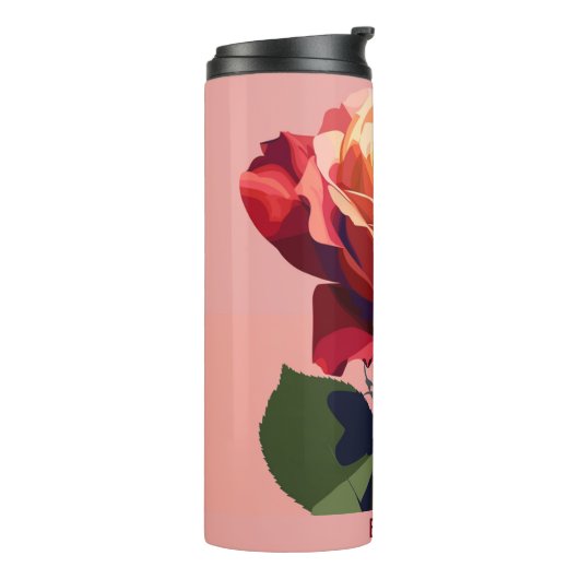 Niedliche Blume Cappa Thermal Tumbler Thermosbecher (Nach links gedreht)