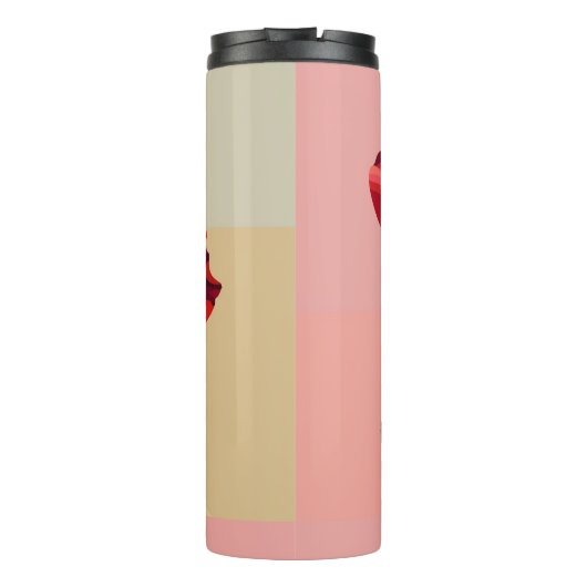 Niedliche Blume Cappa Thermal Tumbler Thermosbecher (Rückseite)