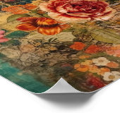 Niedliche Blume Collage Poster (Ecke)