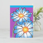 Niedliche Blume Dankeskarte (Stehend Vorderseite)