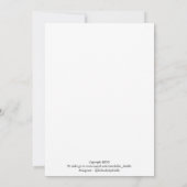 Niedliche Blume Dankeskarte (Rückseite)