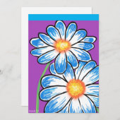 Niedliche Blume Dankeskarte (Vorne/Hinten)