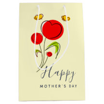 Niedliche Blume des Roten Herzens Illustration Mut