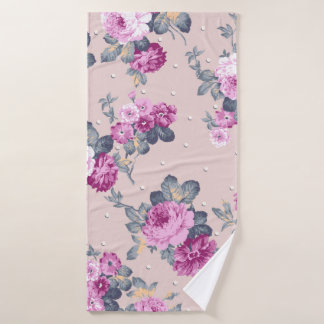 niedliche Blume Design Textil Illustration, Patron Badehandtuch