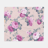 niedliche Blume Design Textil Illustration, Patron Fleecedecke (Vorderseite (Horizontal))