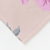 niedliche Blume Design Textil Illustration, Patron Fleecedecke (Ecke)