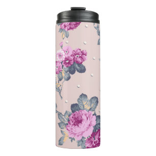 niedliche Blume Design Textil Illustration, Patron Thermosbecher