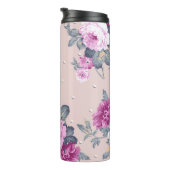 niedliche Blume Design Textil Illustration, Patron Thermosbecher (Nach rechts gedreht)