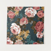 niedliche Blume Design Textil Illustration, Patron Wandteppich (Vorderseite (Horizontal))