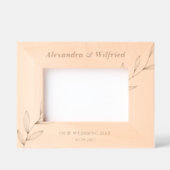 Niedliche Blume, die maßgeschneiderte Holzbilder h Geätzte Rahmen (Vorderseite)