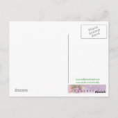 Niedliche Blume Fairy and Ladybug Fantasy Art Postkarte (Rückseite)