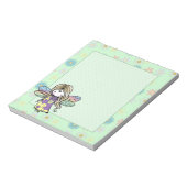 Niedliche Blume Fairy Editor Notizblock (Rotiert)