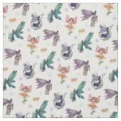 Niedliche Blume Fantasie Art Muster Stoff (Muster)
