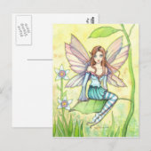 Niedliche Blume Fantasie Kunst und Kultur Postkarte (Vorne/Hinten)