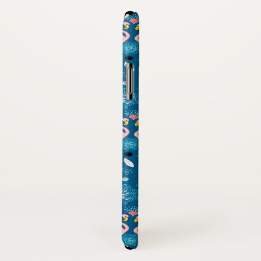 Niedliche Blume Flamingos Case-Mate iPhone Hülle (Hinten/Rechts)