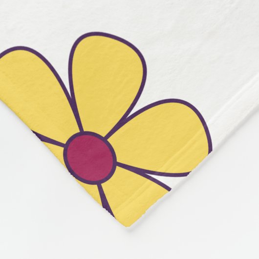 Niedliche Blume Fleecedecke (Ecke)
