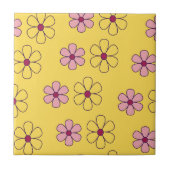 Niedliche Blume Fliese (Vorderseite)