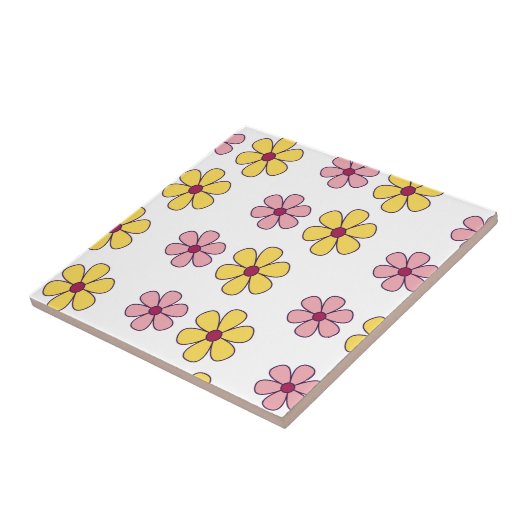 Niedliche Blume Fliese (Seite)