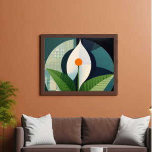 Niedliche Blume - Floristisches Bouquet - Minimale Poster