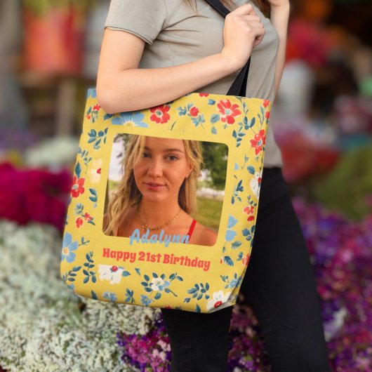 Niedliche Blume Foto Geschenke für 21-jährige Weib Tasche