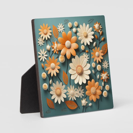 Niedliche Blume Fotoplatte (Vorderseite)