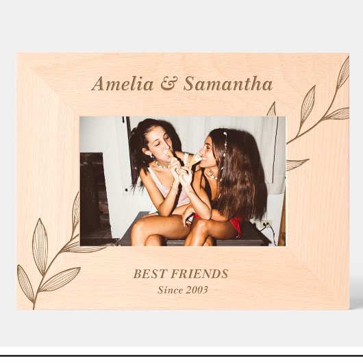 Niedliche Blume Friends für benutzerdefinierte Hol Geätzte Rahmen